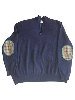 Johnstons of Elgin 1/4 Zip Wool Sweater Size Medium